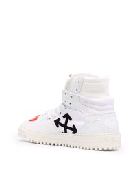 weiße hohe Sneakers aus Leder von Off-White