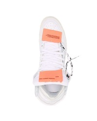 weiße hohe Sneakers aus Leder von Off-White