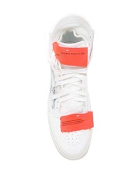 weiße hohe Sneakers aus Leder von Off-White