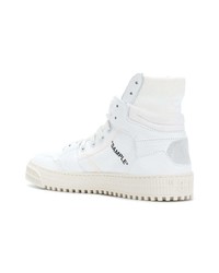 weiße hohe Sneakers aus Leder von Off-White