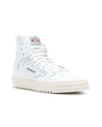 weiße hohe Sneakers aus Leder von Off-White