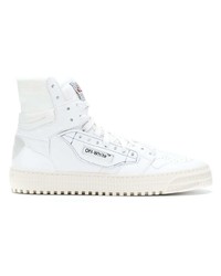 weiße hohe Sneakers aus Leder von Off-White