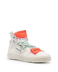 weiße hohe Sneakers aus Leder von Off-White