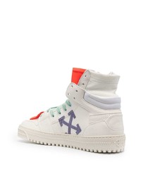 weiße hohe Sneakers aus Leder von Off-White