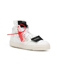 weiße hohe Sneakers aus Leder von Off-White