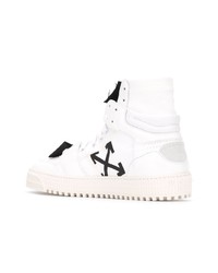 weiße hohe Sneakers aus Leder von Off-White