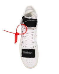 weiße hohe Sneakers aus Leder von Off-White