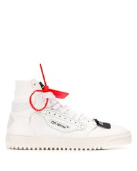 weiße hohe Sneakers aus Leder von Off-White
