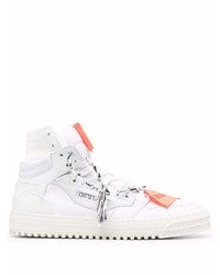 weiße hohe Sneakers aus Leder von Off-White