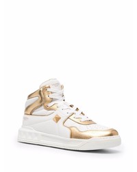 weiße hohe Sneakers aus Leder von Valentino Garavani