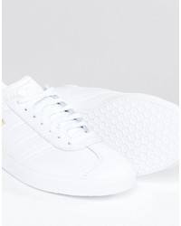 weiße hohe Sneakers aus Leder von adidas