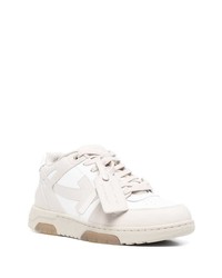 weiße hohe Sneakers aus Leder von Off-White