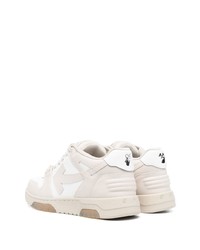 weiße hohe Sneakers aus Leder von Off-White