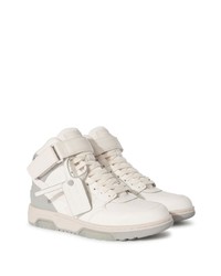 weiße hohe Sneakers aus Leder von Off-White