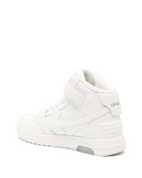 weiße hohe Sneakers aus Leder von Off-White