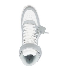 weiße hohe Sneakers aus Leder von Off-White