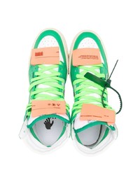 weiße hohe Sneakers aus Leder von Off-White