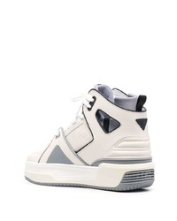 weiße hohe Sneakers aus Leder von Just Don