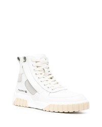 weiße hohe Sneakers aus Leder von Diesel