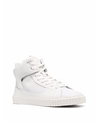 weiße hohe Sneakers aus Leder von Just Cavalli