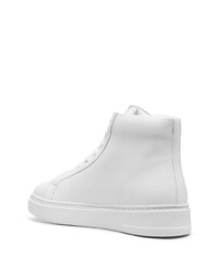 weiße hohe Sneakers aus Leder von Philipp Plein