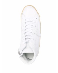 weiße hohe Sneakers aus Leder von Philippe Model Paris