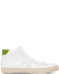 weiße hohe Sneakers aus Leder von Ps By Paul Smith