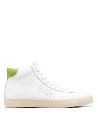 weiße hohe Sneakers aus Leder von PS Paul Smith