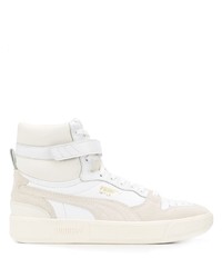 weiße hohe Sneakers aus Leder von Puma