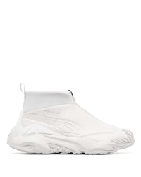 weiße hohe Sneakers aus Leder von Puma