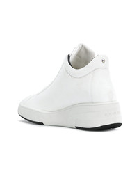 weiße hohe Sneakers aus Leder von Rucoline