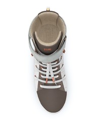 weiße hohe Sneakers aus Leder von Swear