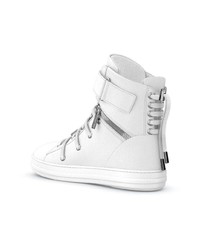 weiße hohe Sneakers aus Leder von Swear
