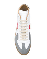 weiße hohe Sneakers aus Leder von Maison Margiela