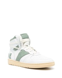 weiße hohe Sneakers aus Leder von Rhude