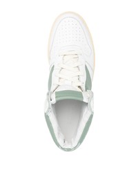 weiße hohe Sneakers aus Leder von Rhude