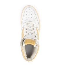 weiße hohe Sneakers aus Leder von Rhude