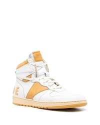 weiße hohe Sneakers aus Leder von Rhude