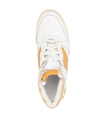 weiße hohe Sneakers aus Leder von Rhude