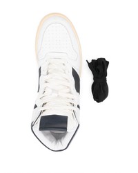 weiße hohe Sneakers aus Leder von Rhude