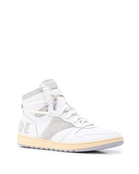 weiße hohe Sneakers aus Leder von Rhude