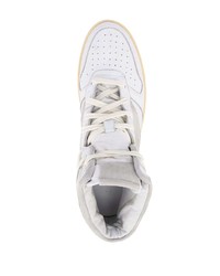 weiße hohe Sneakers aus Leder von Rhude