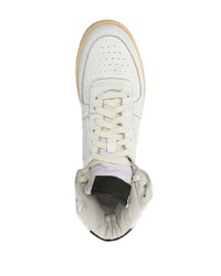 weiße hohe Sneakers aus Leder von Rhude