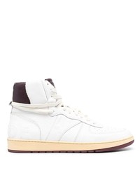 weiße hohe Sneakers aus Leder von Rhude