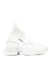 weiße hohe Sneakers aus Leder von Rombaut