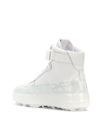 weiße hohe Sneakers aus Leder von 424