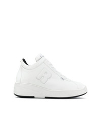 weiße hohe Sneakers aus Leder von Rucoline