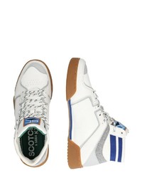 weiße hohe Sneakers aus Leder von Scotch & Soda