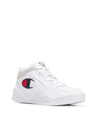 weiße hohe Sneakers aus Leder von Champion