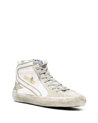 weiße hohe Sneakers aus Leder von Golden Goose